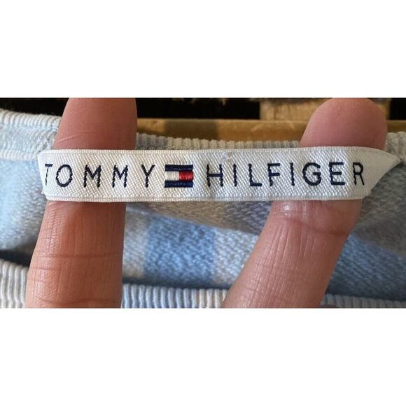 Tommy Hilfiger Wide Neck 3/4 Sleeve Top Size Medium Women’s Light Blue - Picture 3 of 7